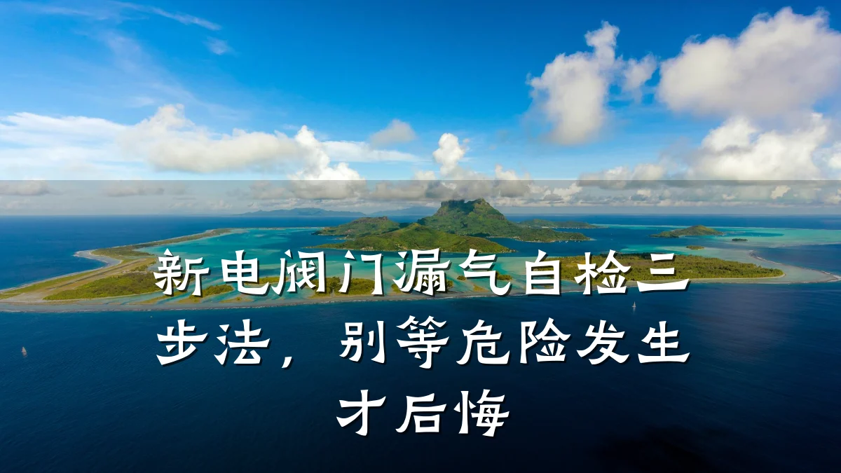 新电阀门漏气自检三步法,别等危险发生才后悔