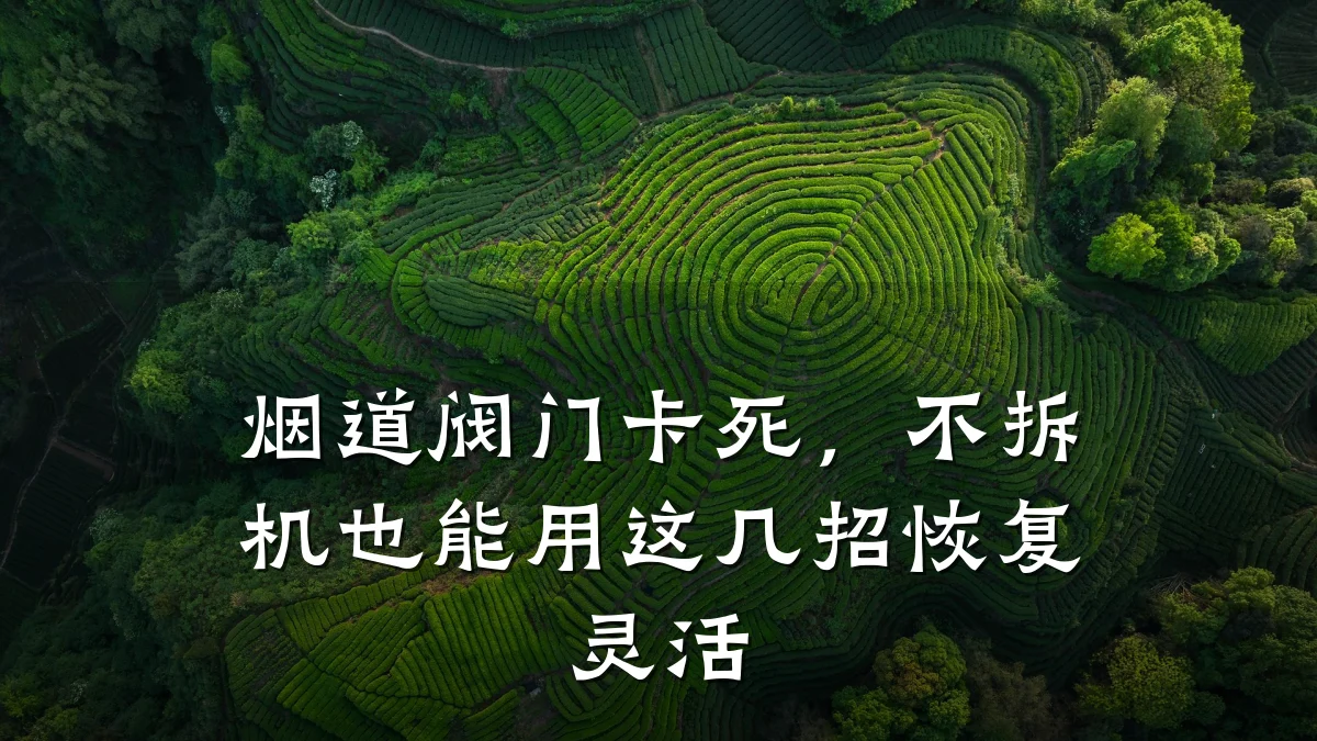 烟道阀门卡死,不拆机也能用这几招恢复灵活