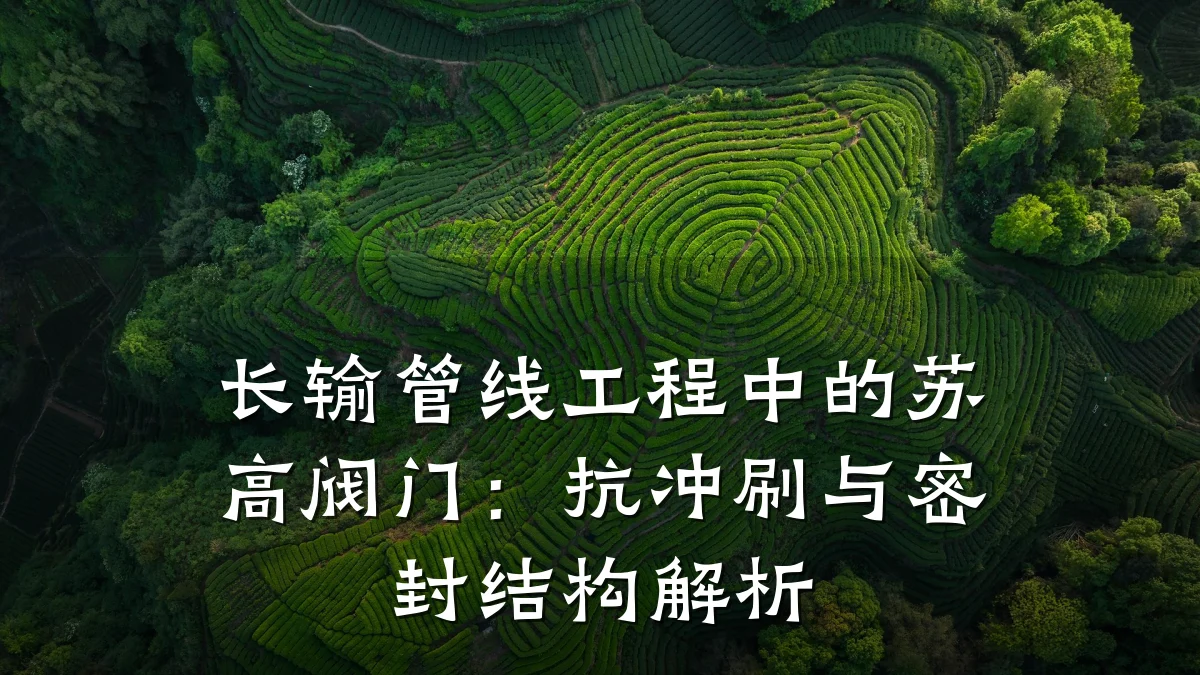 长输管线工程中的苏高阀门:抗冲刷与密封结构解析