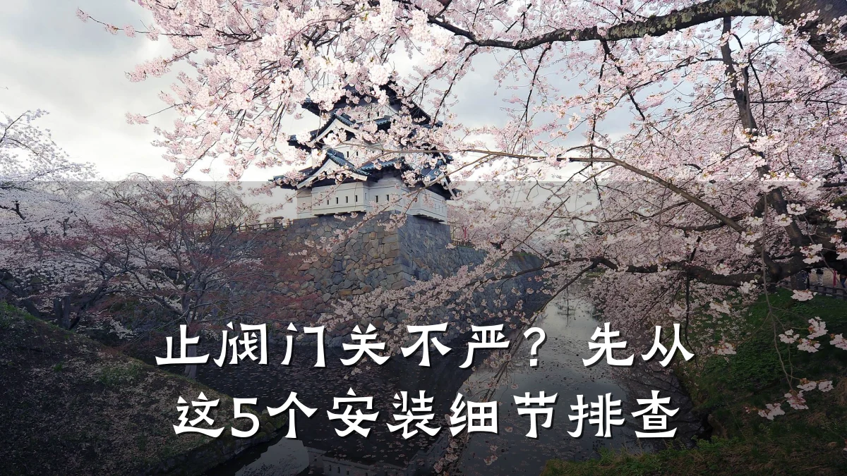 止阀门关不严?先从这5个安装细节排查