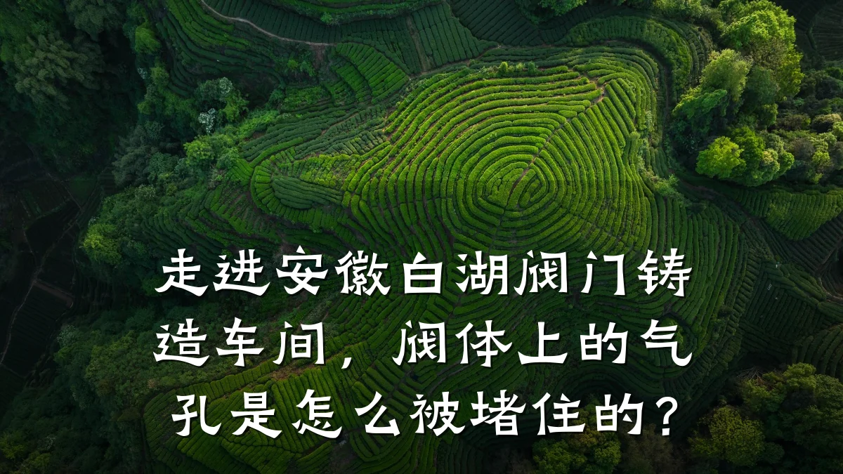 走进安徽白湖阀门铸造车间,阀体上的气孔是怎么被堵住的?